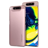 Spigen Galaxy A80 ile Uyumlu Kılıf Thin Fit Rose Gold - 2