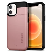 Spigen iPhone 12 Mini ile Uyumlu Kılıf Slim Armor CS Rose Gold thumbnail 1