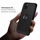Spigen iPhone 11 Pro ile Uyumlu Kılıf Tough Armor Black - 4