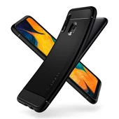 Spigen Galaxy A30 ile Uyumlu Kılıf ,Spigen Rugged Armor Matte Black - 2