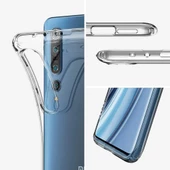 Spigen Mi 10 ile Uyumlu Kılıf Liquid Crystal 4 Tarafı Tam Koruma Crystal Clear - 2