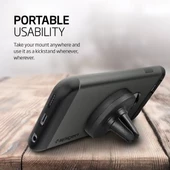 Spigen Araç Tutacağı Manyetik Evrensel (Tüm Cihazlarla Uyumlu Araç Tutucu) A200 Black - 4
