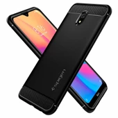 Spigen Redmi 8A ile Uyumlu Kılıf Rugged Armor Matte Black thumbnail 5