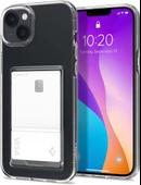 Spigen iPhone 14 Plus ile Uyumlu Kılıf Crystal Slot Wallet Crystal Clear - 1