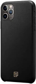 Spigen iPhone 11 Pro Max ile Uyumlu Kılıf La Manon Câlin Premium Deri Tasarım Chic Black - 2