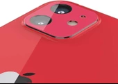 Spigen iPhone 12 Mini ile Uyumlu Kamera Lens Cam Ekran Koruyucu Glas.tR Optik (2 Adet) Red - 2