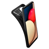 Spigen Galaxy F02s / M02s / A02s ile Uyumlu Kılıf Rugged Armor Matte Black - 3