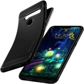 Spigen V50 ThinQ ile Uyumlu Kılıf Rugged Armor Black - 3