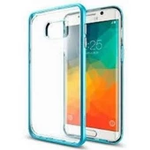 Spigen Galaxy S6 Edge Plus ile Uyumlu Kılıf Neo Hybrid Crystal Blue Topaz - 1
