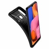 Spigen Galaxy A20s ile Uyumlu Kılıf Rugged Armor Matte Black - 6