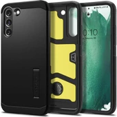 Spigen Galaxy S22 Plus 5G ile Uyumlu Kılıf Tough Armor Military Grade Black - 1