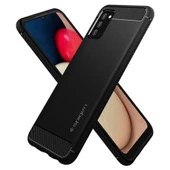 Spigen Galaxy F02s / M02s / A02s ile Uyumlu Kılıf Rugged Armor Matte Black - 2