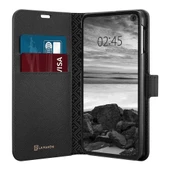 Spigen Galaxy S10e ile Uyumlu Kılıf La Manon Wallet Saffiano Black - 1