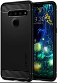 Spigen V50 ThinQ ile Uyumlu Kılıf Rugged Armor Black - 1