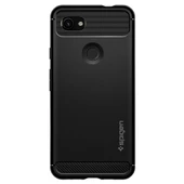 Spigen Pixel 3a XL ile Uyumlu Kılıf Rugged Armor Matte Black - 5