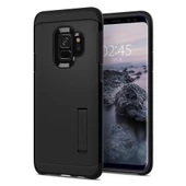 Spigen Galaxy S9 ile Uyumlu Kılıf Tough Armor Black - 1