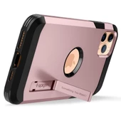 Spigen iPhone 11 Pro ile Uyumlu Kılıf Tough Armor XP Rose Gold - 3
