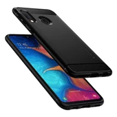 Spigen Galaxy A20e ile Uyumlu Kılıf Rugged Armor Matte Black - 2