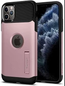 Spigen iPhone 11 Pro ile Uyumlu Kılıf Slim Armor Rose - 1