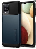 Spigen Galaxy A12 ile Uyumlu Kılıf Slim Armor Metal Slate - 1