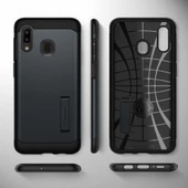 Spigen Galaxy M10s / A30 / A20 ile Uyumlu Kılıf Slim Armor Metal Slate thumbnail 5