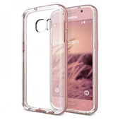 Verus Galaxy S7 ile Uyumlu Crystal Bumper Kılıf Rose Gold - 1