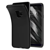 Spigen Galaxy S9 ile Uyumlu Kılıf Liquid Crystal 4 Tarafı Koruma Matte Black - 6