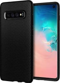 Spigen Galaxy S10 ile Uyumlu Kılıf Liquid Air Matte Black - 1