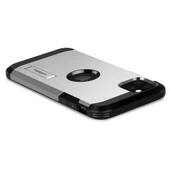 Spigen iPhone 11 Pro ile Uyumlu Kılıf Tough Armor Satin Silver - 5