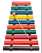 Gökkuşağı Ahşap Ksilefon 10 tonlu - 1