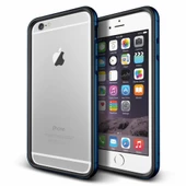 Verus iPhone 6 Plus/6S Plus ile Uyumlu Iron Bumper Kılıf Black Monaco Blue - 1