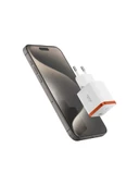 Spigen 30W USB-C Mini Adaptör - Samsung PPS Destekli Hızlı Şarj Aleti iPhone & Android & iPad & MacBook Type-C EE301 White - 3