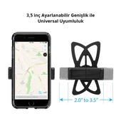 Spigen Bisiklet Ve Motorsiklet Araç Tutucu, Spider Premium Universal Uyumlu 360° Görüş Açısı - 6