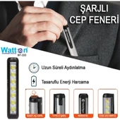 Type-c Girişli Mıknatıslı Şarjlı Cep Feneri  Wt-333 - 5