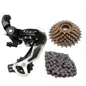 Hsgl Bisiklet Arka attırıcı TX35 Kulaklı 7 li Ruble ve Zincir Set - 1