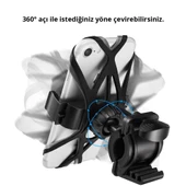 Spigen Bisiklet Ve Motorsiklet Araç Tutucu, Spider Premium Universal Uyumlu 360° Görüş Açısı - 5