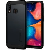 Spigen Galaxy A30 ile Uyumlu Kılıf Slim Armor Metal Slate - 1