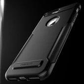 VRS iPhone 7 Plus ile Uyumlu New Carbon Fit Kılıf Black - 5