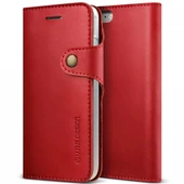VRS Design iPhone 8 / 7 ile Uyumlu Native Diary Kılıf Wine - 1
