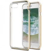 VRS Design iPhone 8/7 ile Uyumlu New Crystal Bumper Kılıf Gold - 1
