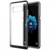 VRS Galaxy Note 8 ile Uyumlu Crystal Bumper Kılıf Metallic Black - 1