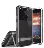 VRS Design Pixel XL ile Uyumlu ile Uyumlu Crystal Bumper Kılıf Dark Silver - 1