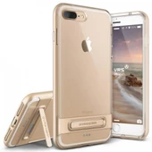 VRS Design iPhone 8 Plus / 7 Plus ile Uyumlu Crystal Bumper Kılıf Shine Gold - 1