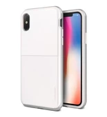 VRS iPhone X ile Uyumlu High Pro Shield Kılıf White with Silver - 1