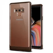VRS Design Galaxy Note 9 ile Uyumlu Crystal Bumper Kılıf Brown - 1