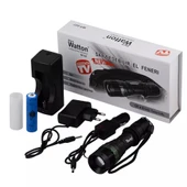 Black Wt-037-şarjlı Zoomlu Acil Durum Feneri thumbnail 1