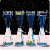 Uzay Temalı Dökülen Yağ Kum Saati - 5