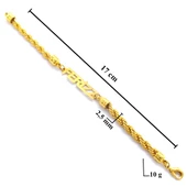 BZ Altın Kaplama İsim Yazılan Bileklik BLK-886 - 5