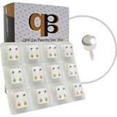 Qpp Kulak Delme Küpesi 12 Çift Beyaz Büyük Top - 2