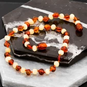 Bebek Damla Kehribar Diş Kolye thumbnail 2